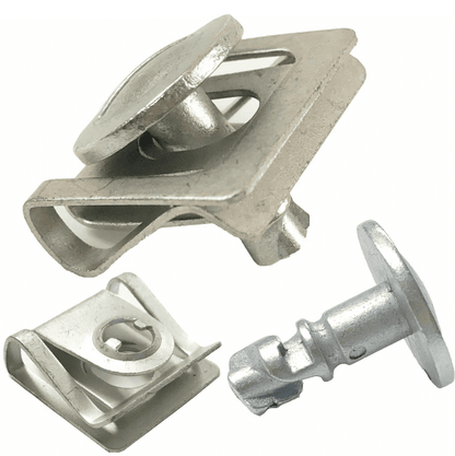 2X Screw + Body Clip Full Set for VW Metal Under Engine Cover Undertray Fitting