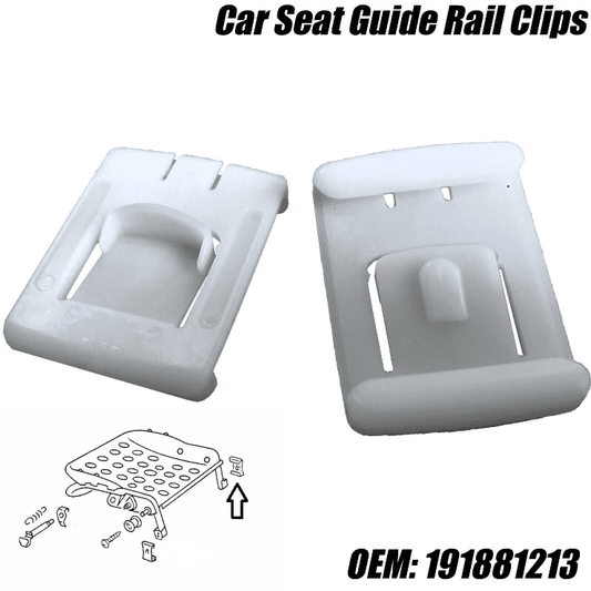2X Seat/Chair Runner Guide Clips for VW Caddy Polo Jetta Golf Mk1 Mk2 Mk3 Gti