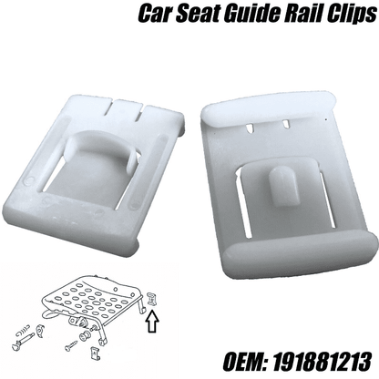 2X Seat Chair Runner Guide Rail Clips for VW Polo Golf Seat Ibiza Cordoba Toledo