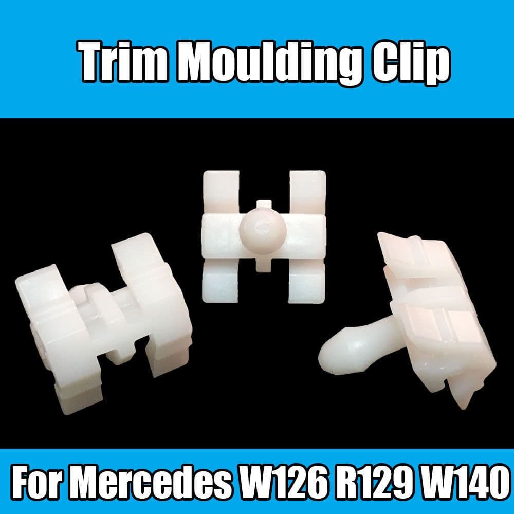 2x Trim Clip Moulding Clamp for Mercedes W126 R129 W140 Body A0059889778