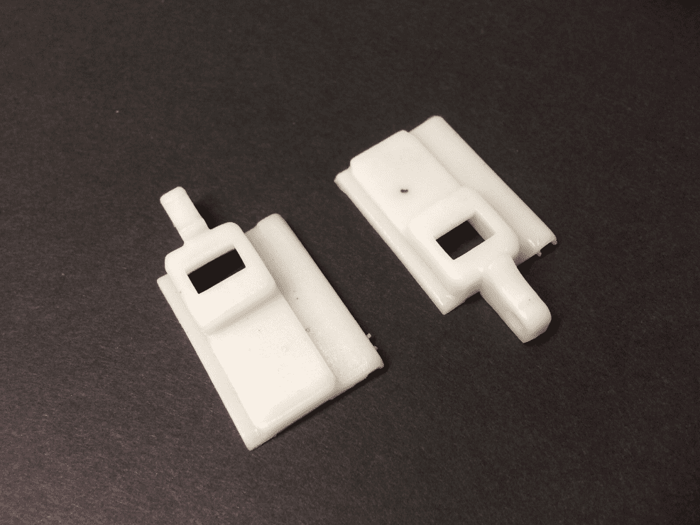 2x White Plastic Clips for BMW 3 Series E36 Sunroof Sliding Block Left & Right