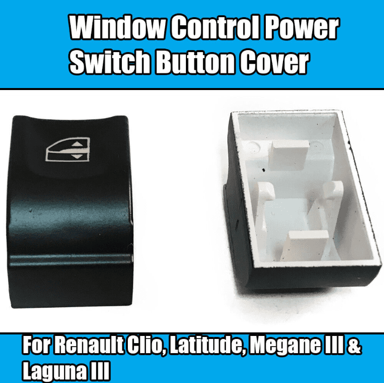 2x Window Control Button Cover for Renault Clio Megane Laguna Latitude