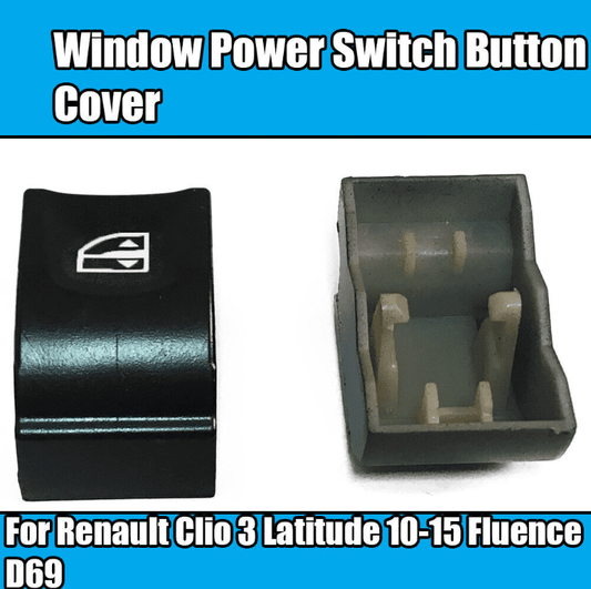2x Window Control Switch Button Cover for Renault Clio 3 Latitude Fluence D69