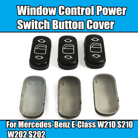 2x Window Switch Button Cover for Mercedes-Benz E-Class W210 S210 W202 S202