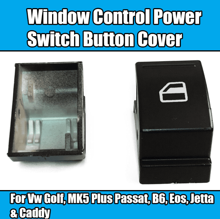 2x Window Switch Button Covers for VW Golf Mk5 Passat B6 Eos Jetta Caddy