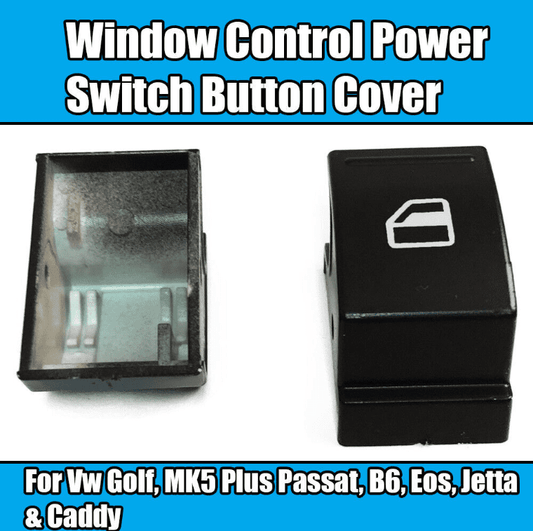 2x Window Switch Button Covers for VW Golf Mk5 Passat B6 Eos Jetta Caddy