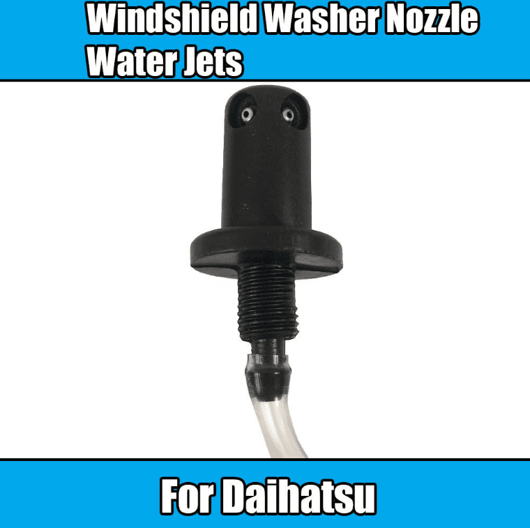 2X Windscreen Washer for Daihatsu Nozzle Water Jets Black Plastic