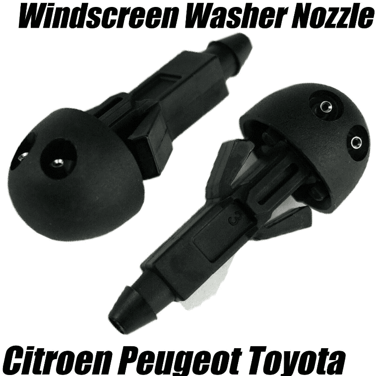 2x Windscreen Washer Jets Nozzles for Peugeot 107 Citroen C1 Toyota Aygo 6405W3