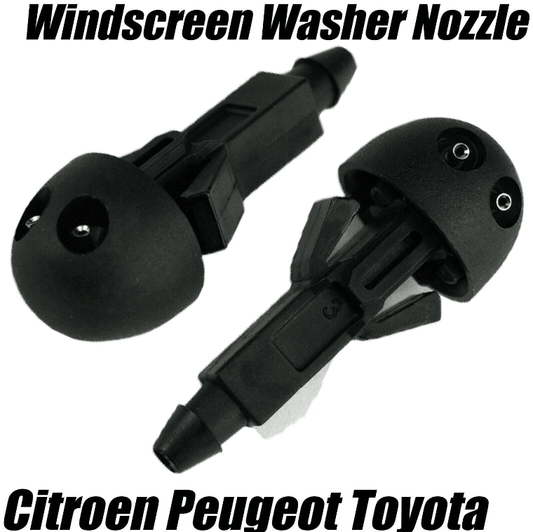 2x Windscreen Washer Jets Nozzles for Peugeot 107 Citroen C1 Toyota Aygo 6405W3