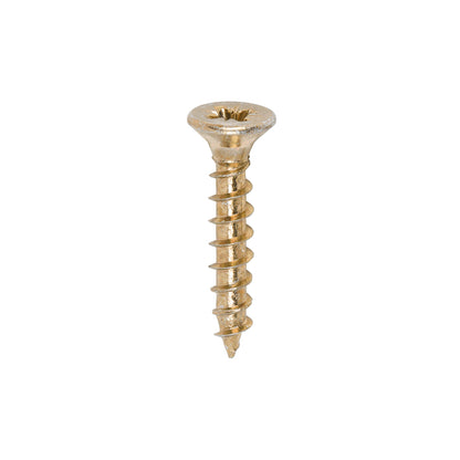 200x Timco 6G 3mm Solo Wood Screws Zinc Yellow Pozi Head Countersunk 15mm - 40mm