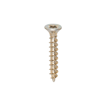 200x Timco 6G 3mm Solo Wood Screws Zinc Yellow Pozi Head Countersunk 15mm - 40mm