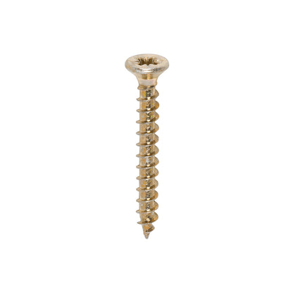200x Timco 6G 3mm Solo Wood Screws Zinc Yellow Pozi Head Countersunk 15mm - 40mm