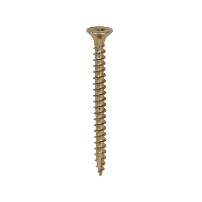200x Timco 6G 3mm Solo Wood Screws Zinc Yellow Pozi Head Countersunk 15mm - 40mm
