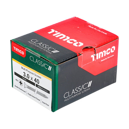 200x Timco 6G 3mm Solo Wood Screws Zinc Yellow Pozi Head Countersunk 15mm - 40mm