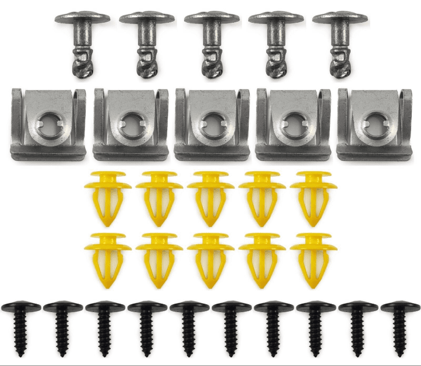 30x Trim Clip Set for Skoda Roomster Engine Cover Bumper Wheel Arch Door Panel
