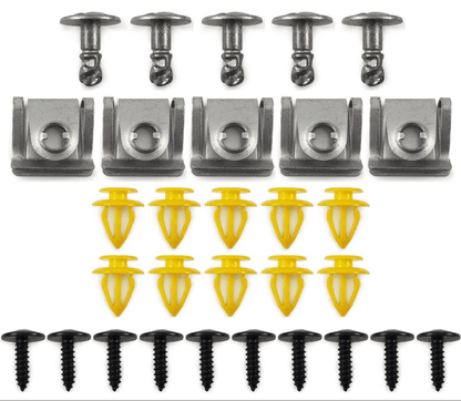 30x Trim Clip Set for Skoda Roomster Engine Cover Bumper Wheel Arch Door Panel