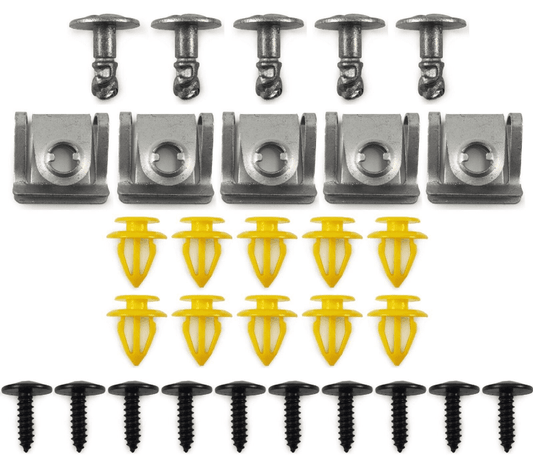30x Trim Clip Set for VW Bora Golf Engine Undertray Wheel Arch Door Panel