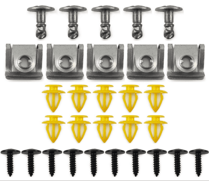 30x Trim Clip Set for VW Jetta Lupo Engine Undertray Wheel Arch Door Panel