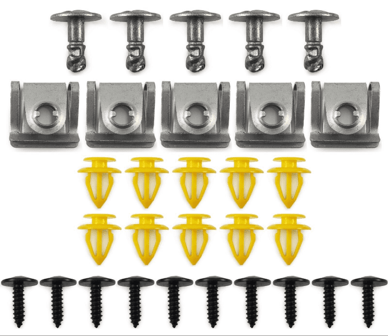 30x Trim Clip Set for VW Scirocco Engine Undertray Wheel Arch Door Panel