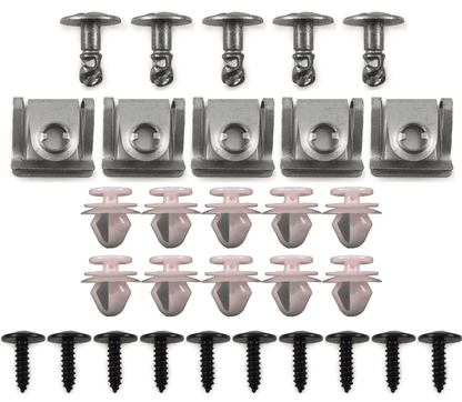 30x Trim Clip Set for VW Volkswagen Engine Cover Bumper Wheel Arch Door Panel