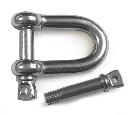 32mm A4 316 Stainless Steel D Shackle With Screw Pin Rigging Lock/32mm