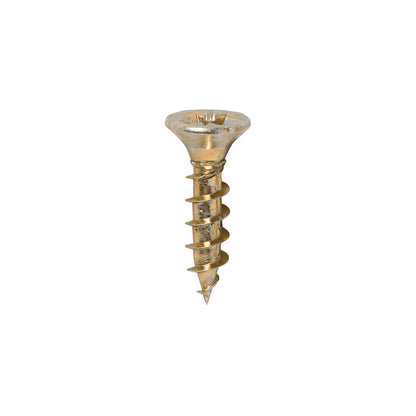 200x Timco 6G 3.5mm Solo Wood Screws Zinc Yellow Pozi Head Countersunk 12mm - 50mm