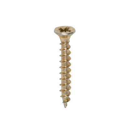 200x Timco 6G 3.5mm Solo Wood Screws Zinc Yellow Pozi Head Countersunk 12mm - 50mm