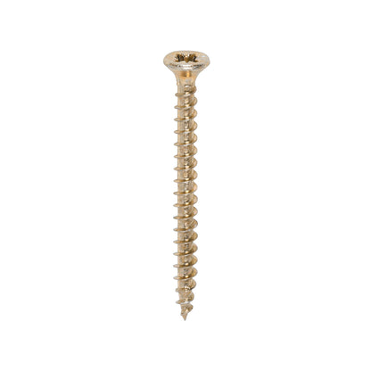 200x Timco 6G 3.5mm Solo Wood Screws Zinc Yellow Pozi Head Countersunk 12mm - 50mm