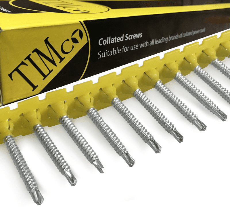35mm-50mm Timco Zinc Collated Self Drilling Drywall Drylining Plaster Screw Wood