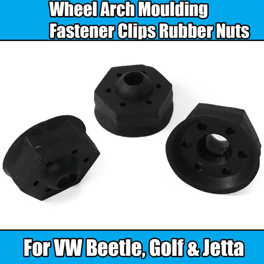 3x Rubber Nuts for VW Golf Jetta Beetle Wheel Arch Moulding
