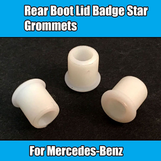 3x White Plastic Rear Boot Lid Badge Star Grommets for Mercedes-Benz A2019972281