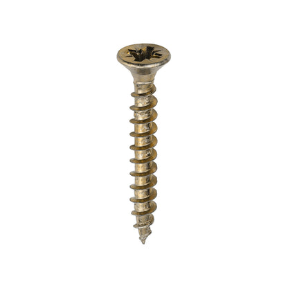 200x Timco 8G 4mm Solo Wood Screws Zinc Yellow Pozi Head Countersunk 15mm - 80mm