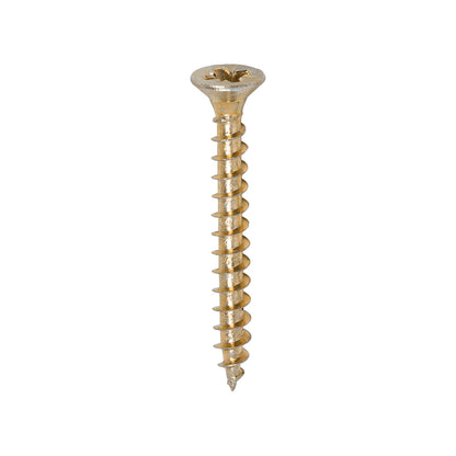 200x Timco 8G 4mm Solo Wood Screws Zinc Yellow Pozi Head Countersunk 15mm - 80mm