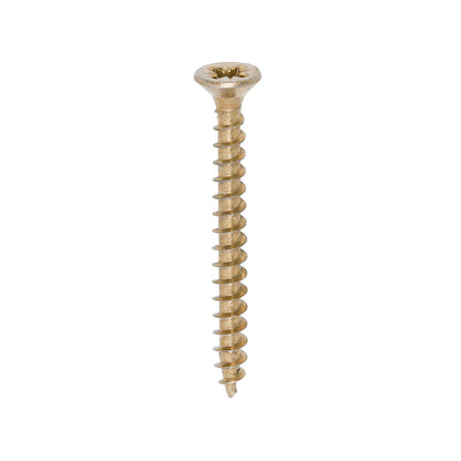 200x Timco 8G 4mm Solo Wood Screws Zinc Yellow Pozi Head Countersunk 15mm - 80mm