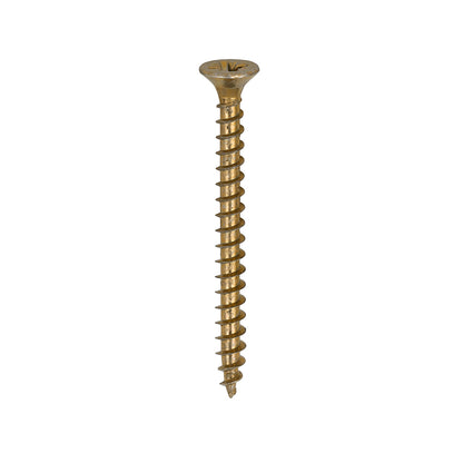 200x Timco 8G 4mm Solo Wood Screws Zinc Yellow Pozi Head Countersunk 15mm - 80mm