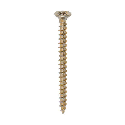 200x Timco 8G 4mm Solo Wood Screws Zinc Yellow Pozi Head Countersunk 15mm - 80mm