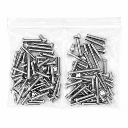 Mixed Bag of A2 Stainless Steel Button Head Screws Allen Key Socket Head M4x10mm - M6x50mm