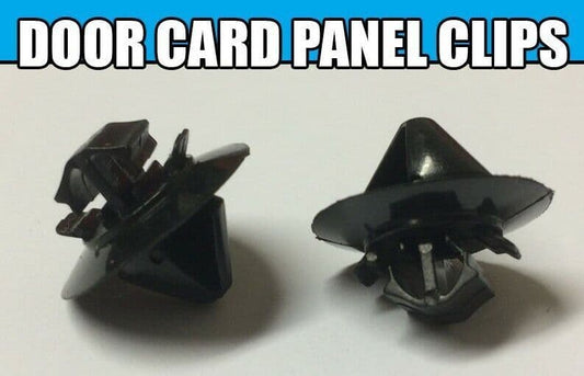 40x Black Plastic Fastener Trim Clips for Citroen C4 Fiat Door Card Panel