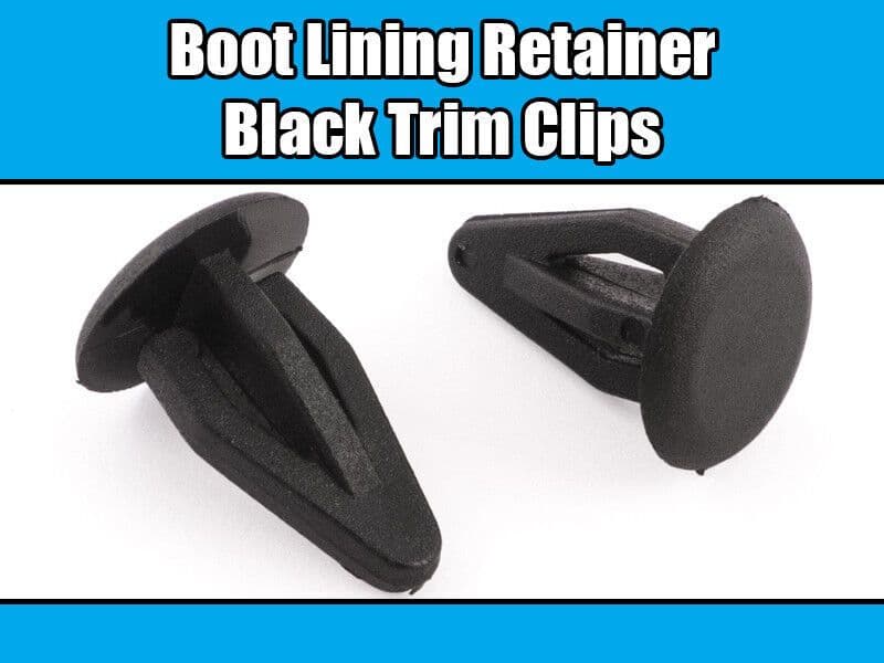 40x Black Plastic Retainer Clips for Audi VW Bora Golf Boot Lining & Radiator