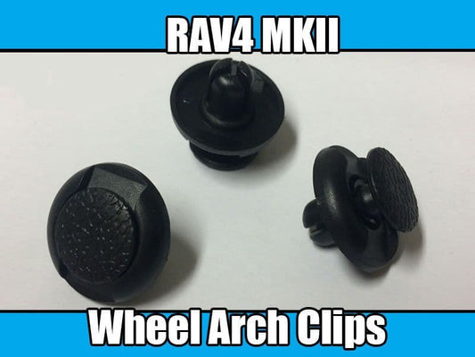 40X Clips for Toyota Rav4 7mm Black Plastic Trim Clips Wheel Arch Clip