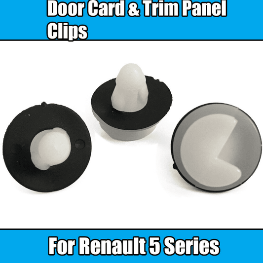 40x Trim Clips Panel Retainers w/ Rubber Washer for Renault Door Card and Trim