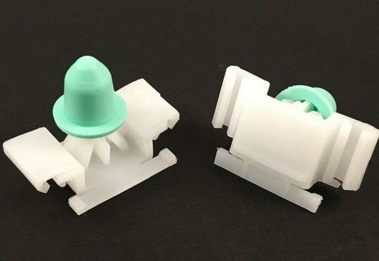 40x White Plastic Rivet Clips for BMW E36 M3 Door Moulding Trim Strips Bumpstrip