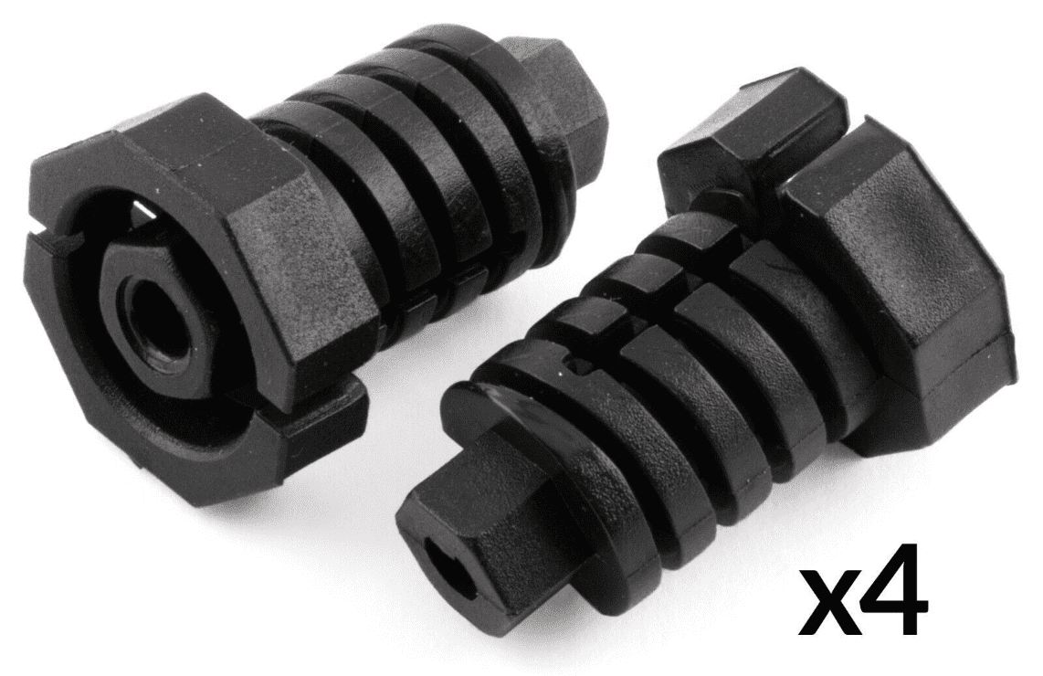 4x Black Plastic Adjuster Screws for BMW Headlight E36 Z3 E63 E64 Mounting Beam