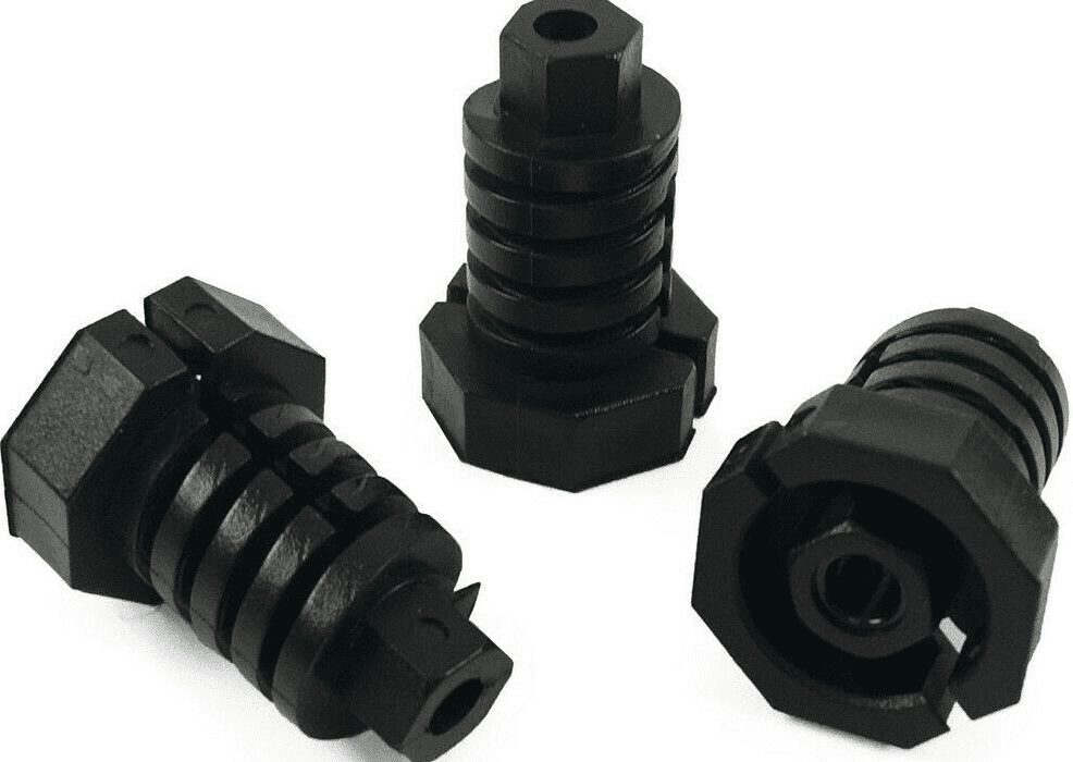 4x Black Plastic Adjuster Screws for BMW Headlight E36 Z3 E63 E64 Mounting Beam