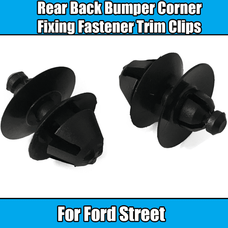 4x Plastic Fastener Trim Clips for Ford Street Ka Rear Bumper Corner Fixing