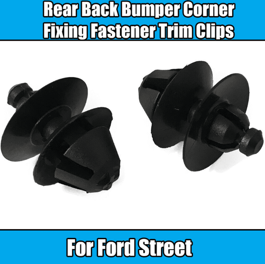 4x Plastic Fastener Trim Clips for Ford Street Ka Rear Bumper Corner Fixing