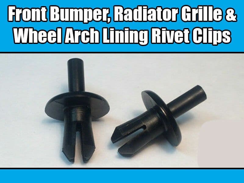 4x Rivet Trim Clips for Vauxhall Front Bumper Radiator Grille Wheel Arch Lining