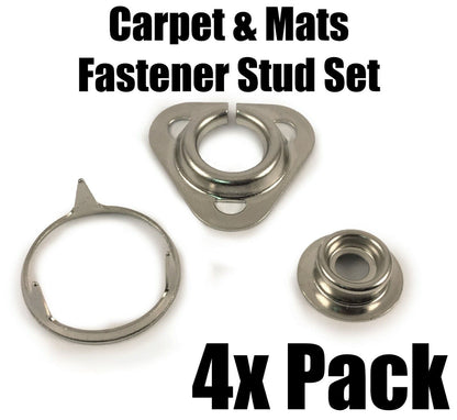 4x Stud Set Car Boat Caravan Carpet Mats Fasteners Veltex Flooring Kit