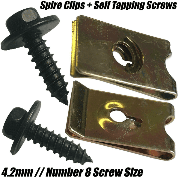 5.5mmx19mm Self Tapping Screws W/ Washer + 4.2mm No.8 Speed Fasteners U Nuts