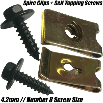 5.5mmx19mm Self Tapping Screws W/ Washer + 4.2mm No.8 Speed Fasteners U Nuts